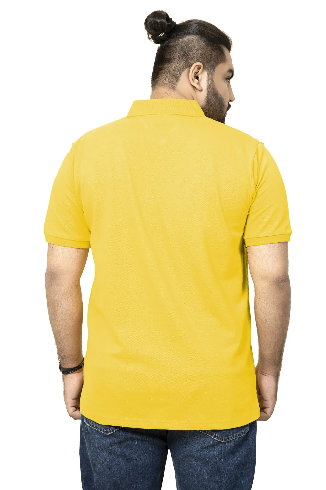 Yellow Pocket Polo (Plus Size) - A20 - MP0018P