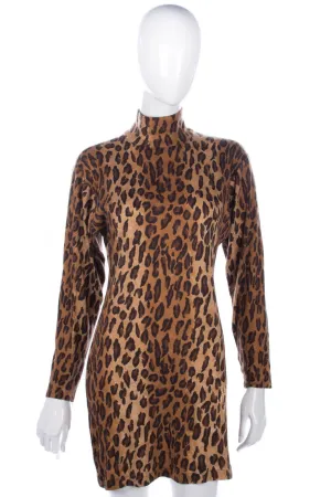 Zaccarelli Majstorovic vintage leopard print short dress S